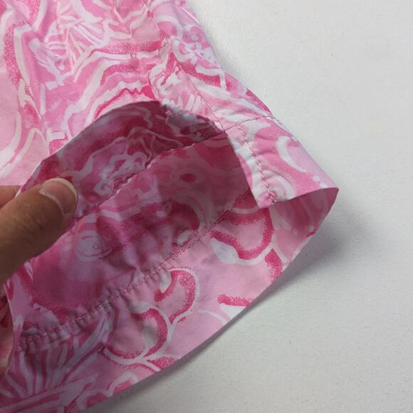 Lilly Pulitzer Shorts Women's Size 2 Pink Floral Chipper Bermuda - Picture 5 of 8